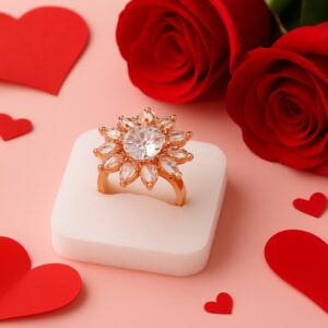 Crystal Charm Ring