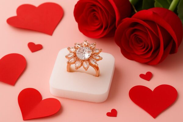 Crystal Charm Ring