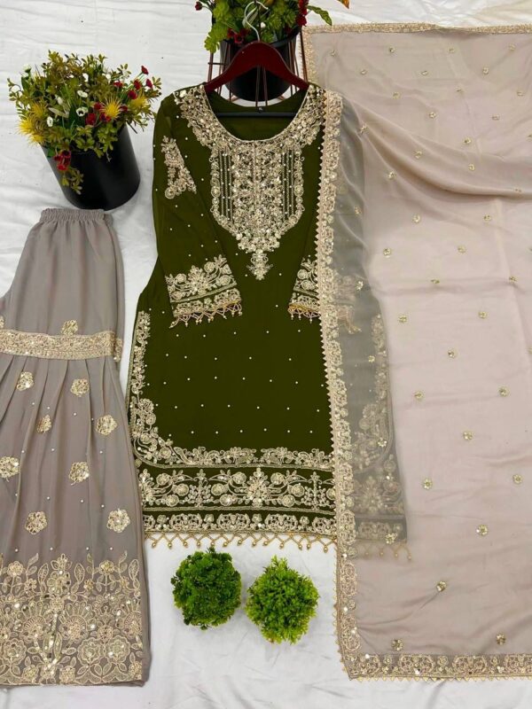 Top-Bottom And Dupatta Set Fully Stitched - Image 3