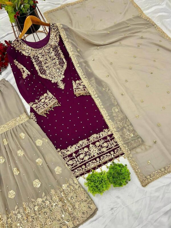 Top-Bottom And Dupatta Set Fully Stitched - Image 4