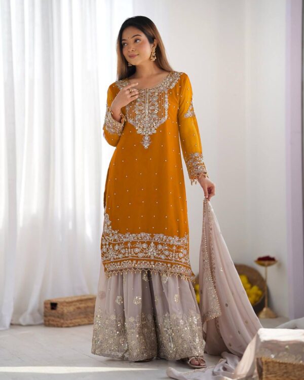 Top-Bottom And Dupatta Set Fully Stitched - Image 8