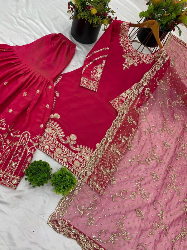 Top-Plazzo and Dupatta